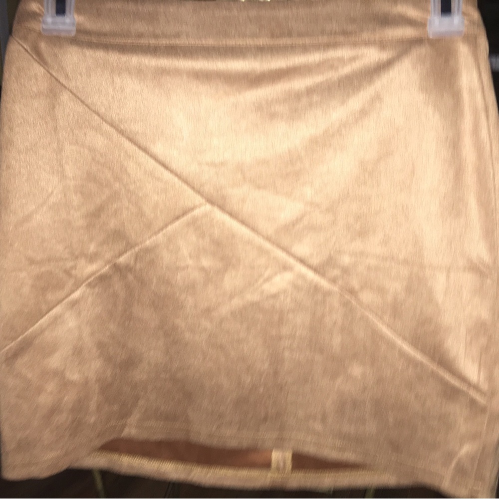 Mango pop faux suede skirt